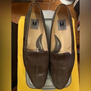 Monticelli Lux Lizard-Embossed Leather Loafers – Made in Italy